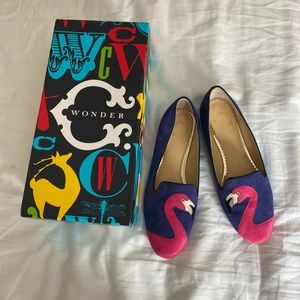 Fun Leather Flamingo Loafers from C Wonder, 6.5